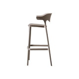 Silla Bar para Exteriores Elena Taupe 49x99cm sin Apoya Brazos y con Espaldar