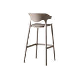 Silla Bar para Exteriores Elena Taupe 49x99cm sin Apoya Brazos y con Espaldar