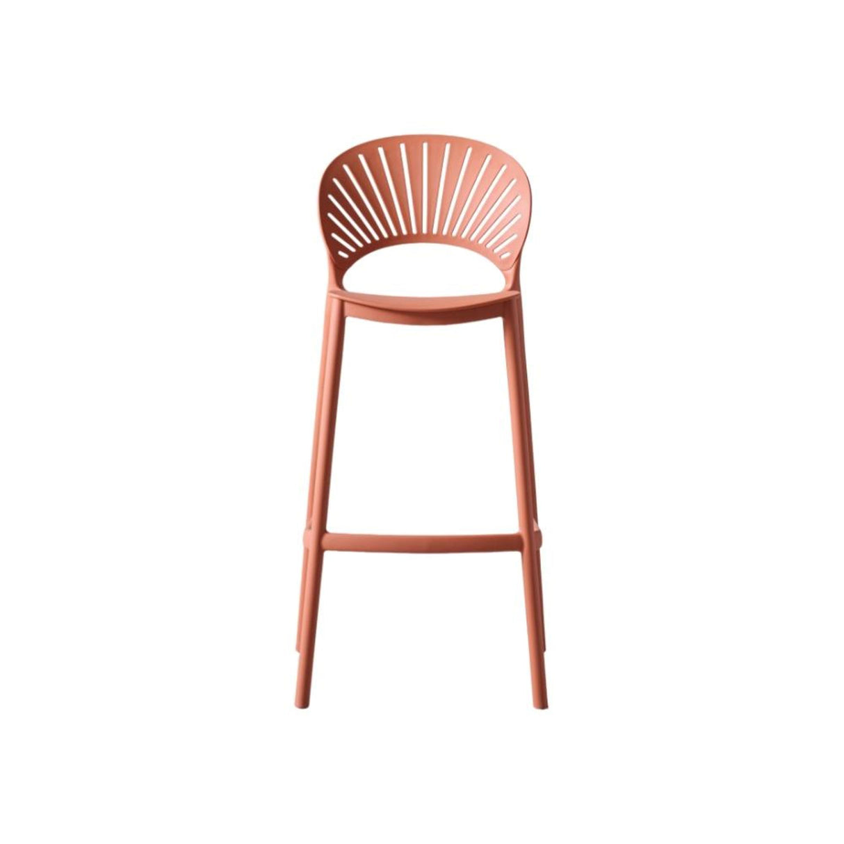 Silla Bar para Exteriores Paraiso Terracota 49x105cm sin Apoya Brazos y con Espaldar