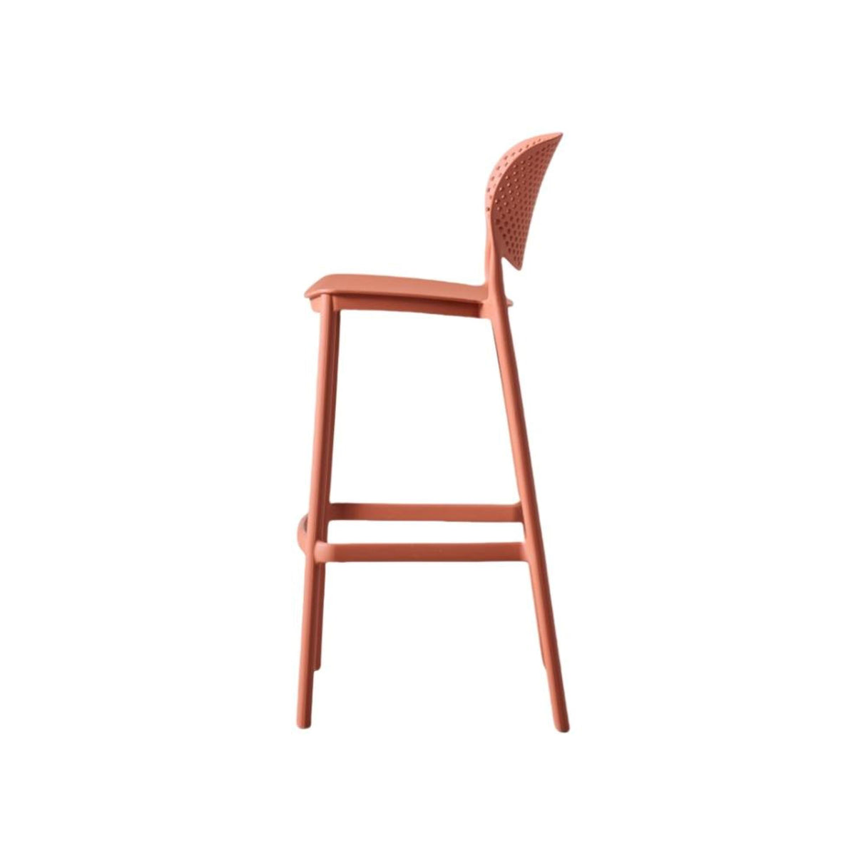 Silla Bar para Exteriores Rio Terracota 49x103cm sin Apoya Brazos y con Espaldar