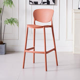 Silla Bar para Exteriores Rio Terracota 49x103cm sin Apoya Brazos y con Espaldar