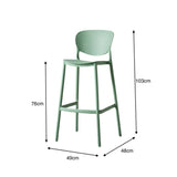 Silla Bar para Exteriores Rio Verde Olivo 49x103cm sin Apoya Brazos y con Espaldar