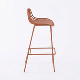 Silla Bar para Exteriores Tulum Terracota 41.5x97cm sin Apoya Brazos y con Espaldar