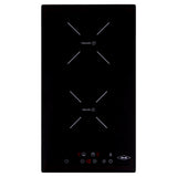 Estufa de Inducción para Empotrar Haceb Negro 29x52cm 220 Voltios para Electrico con Dos Quemadores y con Pantalla Digital