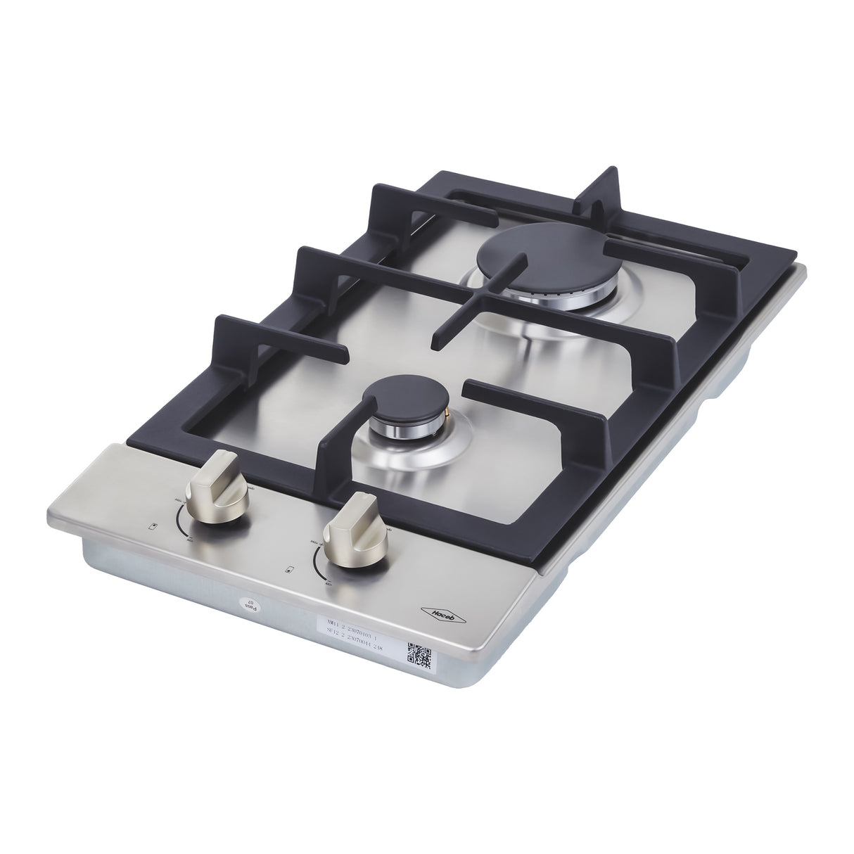 Estufa de Empotrar Haceb Inox 30x51cm 110 Voltios para Gas Natural con Dos Quemadores
