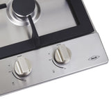 Estufa de Empotrar Haceb Inox 30x51cm 110 Voltios para Gas Natural con Dos Quemadores