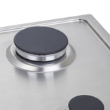 Estufa de Empotrar Haceb Inox 30x51cm 110 Voltios para Gas Natural con Dos Quemadores