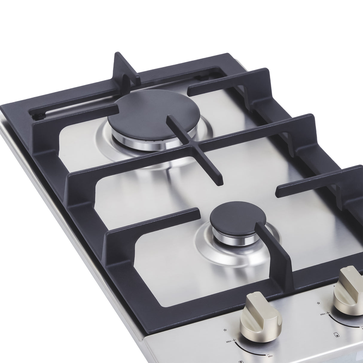 Estufa de Empotrar Haceb Inox 30x51cm 110 Voltios para Gas Natural con Dos Quemadores