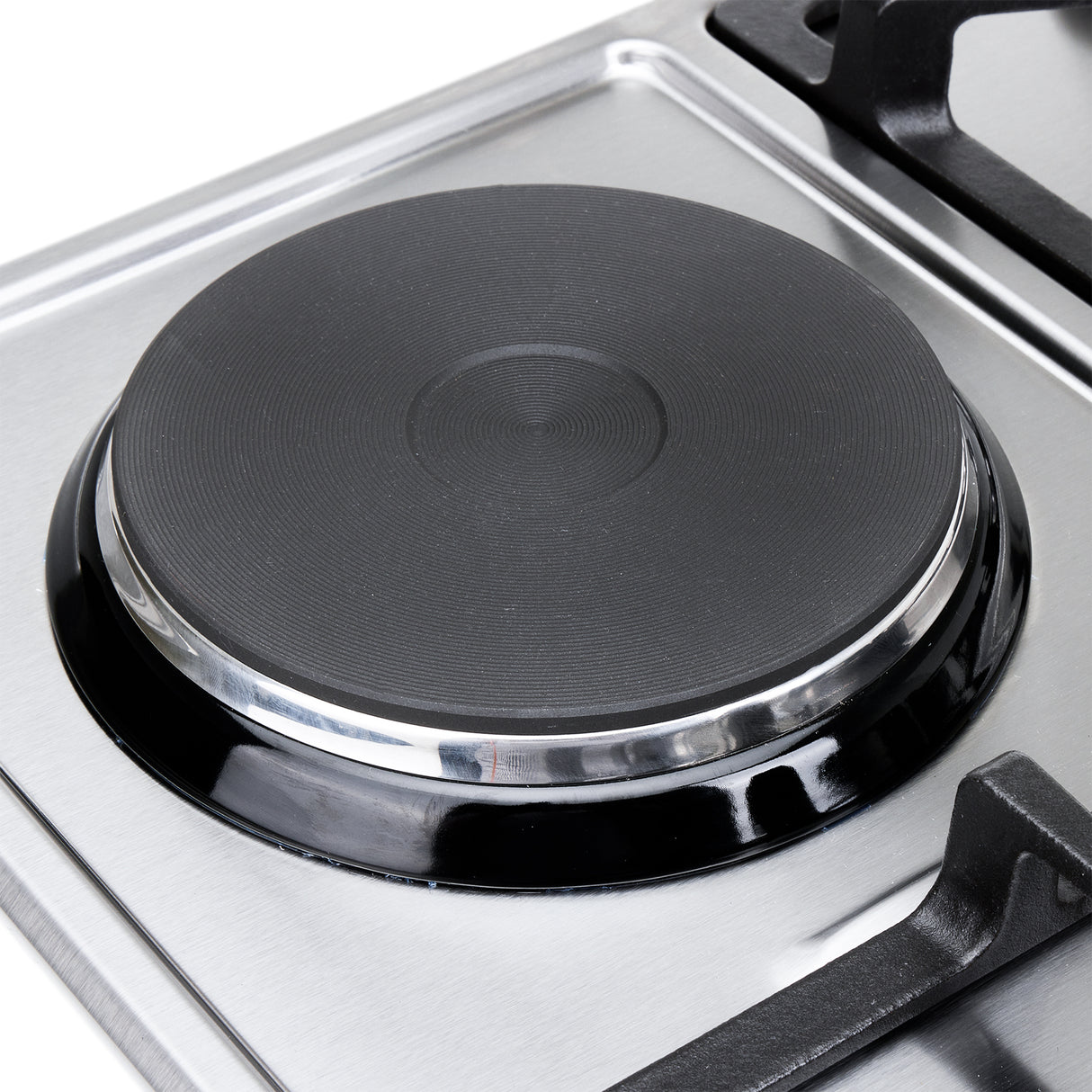 Estufa de Empotrar Haceb Mixta Inox 60x43cm 110 Voltios para Mixto con Cuatro Quemadores