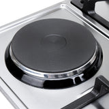 Estufa de Empotrar Haceb Mixta Inox 60x43cm 110 Voltios para Mixto con Cuatro Quemadores