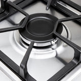 Estufa de Empotrar Haceb Tandoori Hierro Fundido Inox 60x51cm 110 Voltios para Gas Natural con Cuatro Quemadores