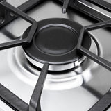 Estufa de Empotrar Haceb Tandoori Mixta Inox 60x51cm 110 Voltios para Mixto con Cuatro Quemadores