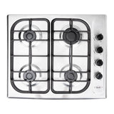 Estufa de Empotrar Haceb Tandoori Sesamo Inox 60x51cm 110 Voltios para Gas Natural con Cuatro Quemadores