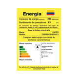 Estufa de Empotrar Haceb Tandoori Hierro Fundido Inox 60x43cm 110 Voltios para Gas Natural con Cuatro Quemadores