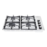 Estufa de Empotrar Haceb Tandoori Hierro Fundido Inox 60x43cm 110 Voltios para Gas Natural con Cuatro Quemadores