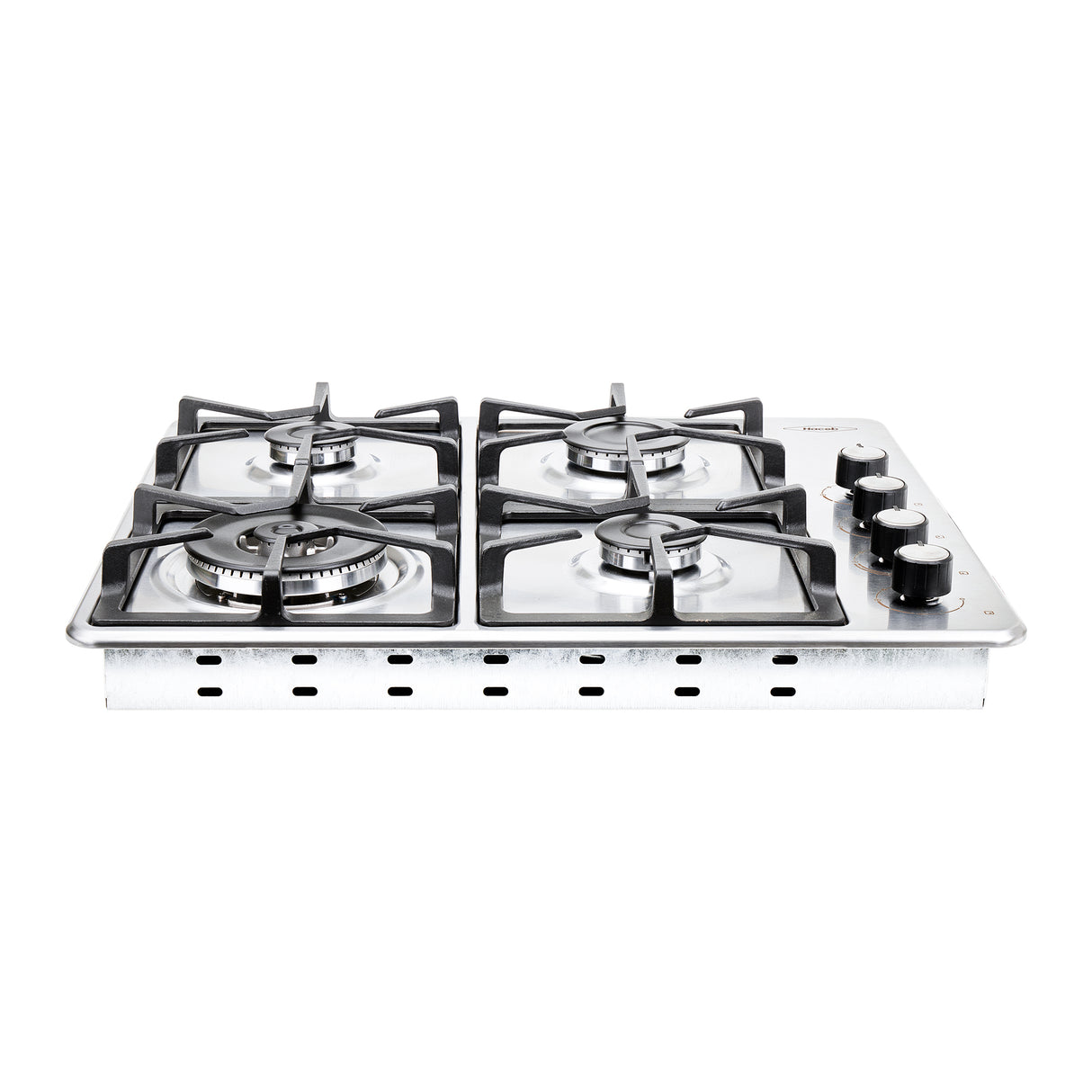 Estufa de Empotrar Haceb Tandoori Hierro Fundido Dual Inox 60x51cm 110 Voltios para Gas Natural con Cuatro Quemadores
