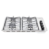 Estufa de Empotrar Haceb Alambrón Inox 60x43cm 110 Voltios para Gas Propano con Cuatro Quemadores