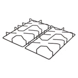 Estufa de Empotrar Haceb Alambrón Inox 60x43cm 110 Voltios para Gas Propano con Cuatro Quemadores