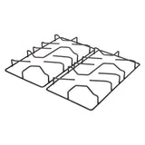 Estufa de Empotrar Haceb Alambrón Inox 60x43cm 110 Voltios para Gas Propano con Cuatro Quemadores