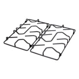 Estufa de Empotrar Haceb Tofu Platina Inox 60x43cm 110 Voltios para Gas Propano con Cuatro Quemadores