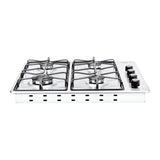 Estufa de Empotrar Haceb Platina Inox 60x51cm 110 Voltios para Gas Propano con Cuatro Quemadores