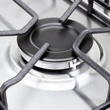 Estufa de Empotrar Haceb Platina Inox 60x51cm 110 Voltios para Gas Propano con Cuatro Quemadores