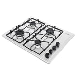 Estufa de Empotrar Haceb Platina Inox 66x54cm 110 Voltios para Gas Natural con Cuatro Quemadores