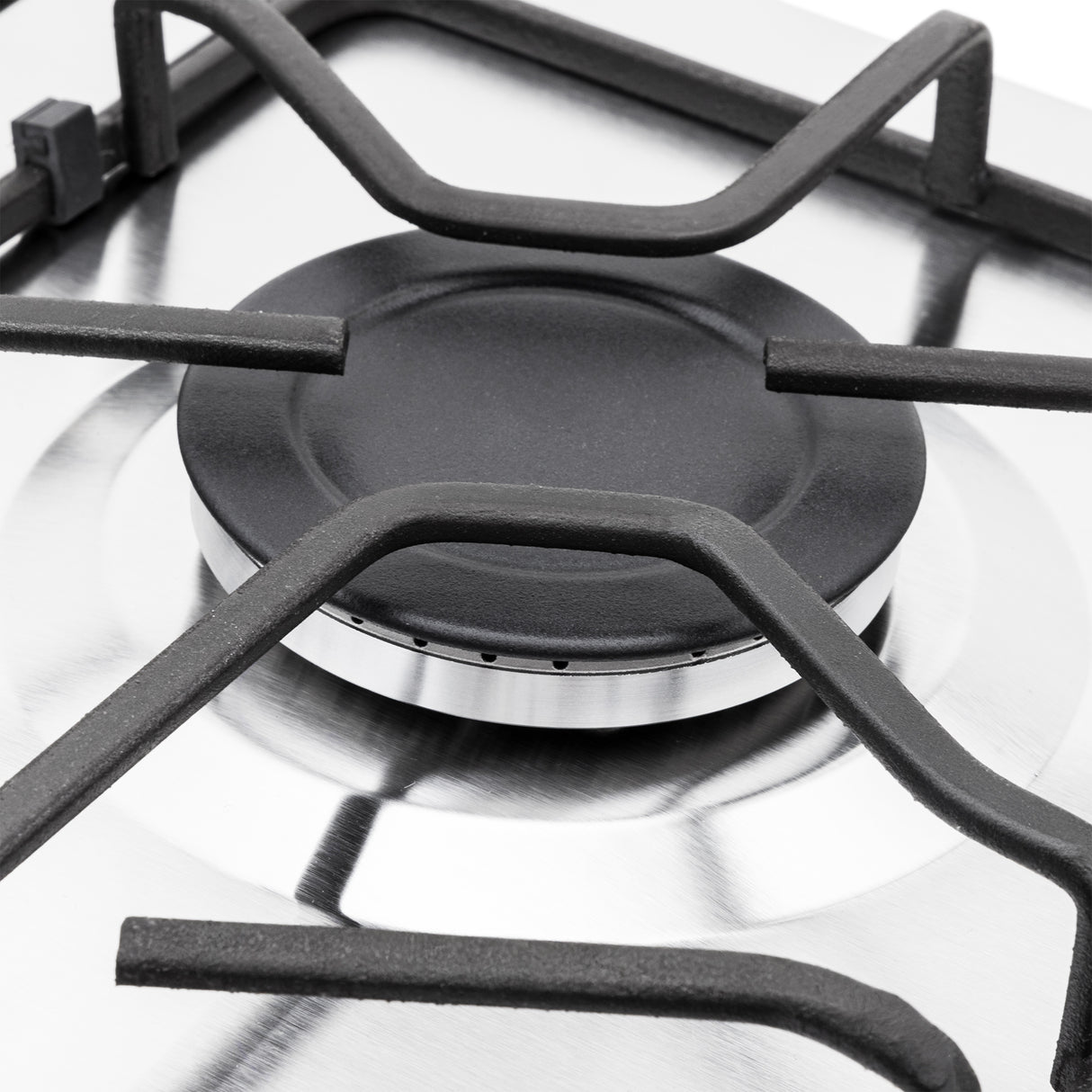 Estufa de Empotrar Haceb Platina Inox 66x54cm 110 Voltios para Gas Natural con Cuatro Quemadores