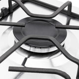 Estufa de Empotrar Haceb Platina Inox 66x54cm 110 Voltios para Gas Natural con Cuatro Quemadores