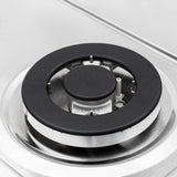 Estufa de Empotrar Haceb Triple Corona Inox 66x54cm 110 Voltios para Gas Natural con Cuatro Quemadores