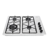 Estufa de Empotrar Haceb Triple Corona Inox 66x54cm 110 Voltios para Gas Natural con Cuatro Quemadores