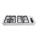 Estufa de Empotrar Haceb Triple Corona Inox 66x54cm 110 Voltios para Gas Natural con Cuatro Quemadores