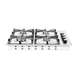 Estufa de Empotrar Haceb Tandoori Hierro Fundido Inox 60x52cm 110 Voltios para Gas Propano con Cuatro Quemadores