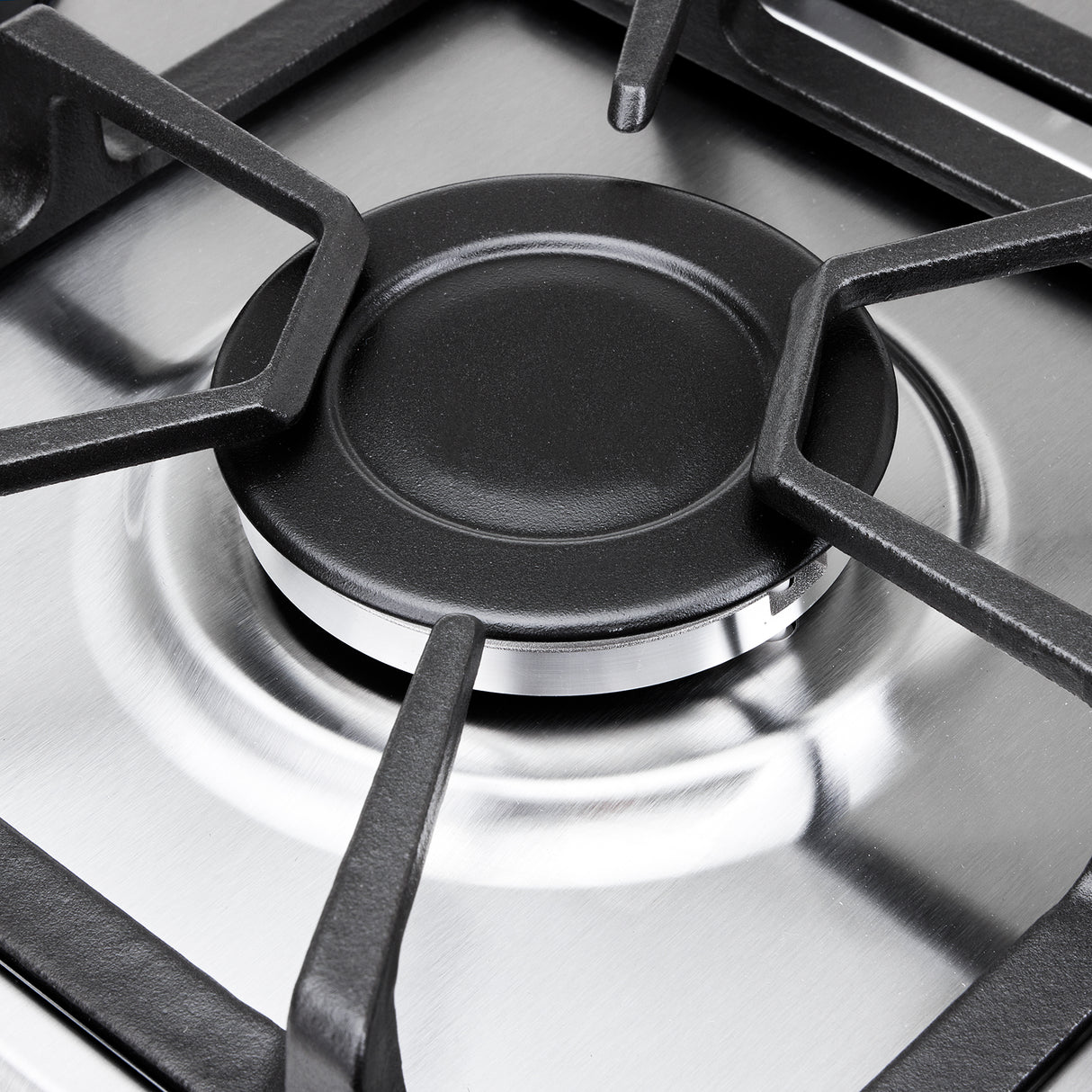 Estufa de Empotrar Haceb Mixta Inox 60x51cm 110 Voltios para Mixto con Cuatro Quemadores