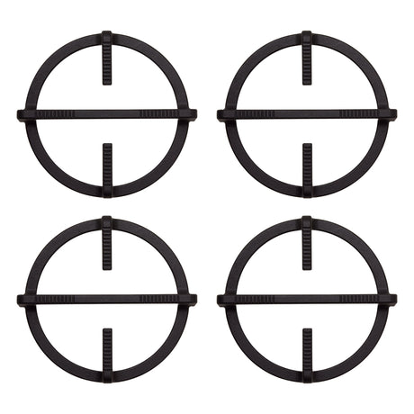 Estufa de Empotrar Haceb Cristal Negro 60x43cm 110 Voltios para Gas Natural con Cuatro Quemadores