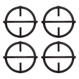 Estufa de Empotrar Haceb Cristal Negro 60x43cm 110 Voltios para Gas Natural con Cuatro Quemadores