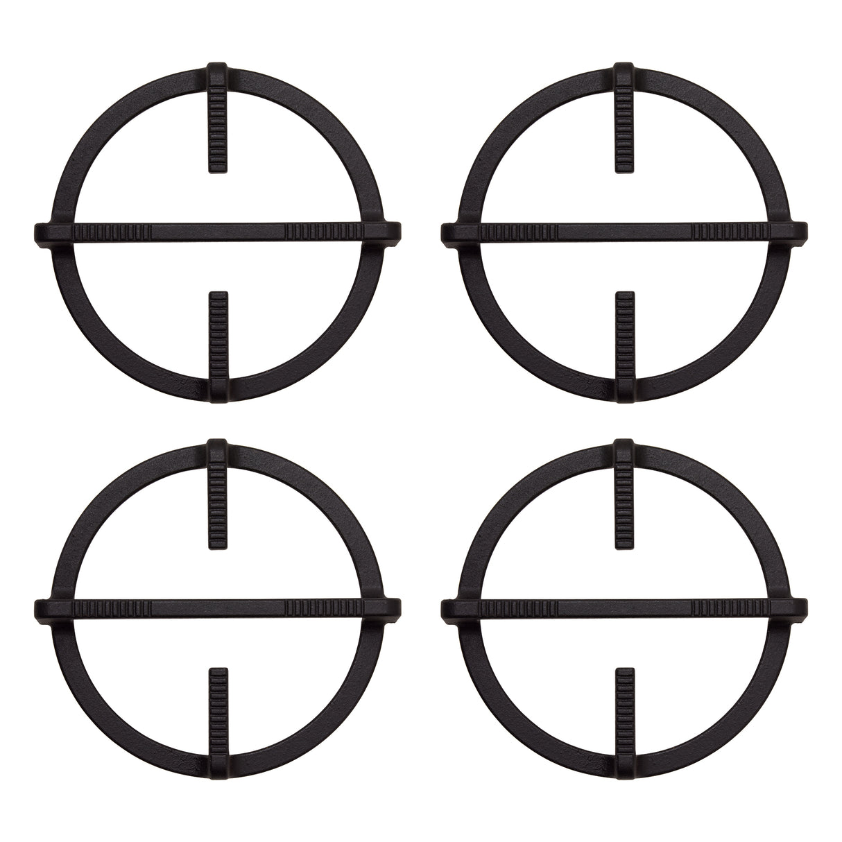 Estufa de Empotrar Haceb Cristal Negro 60x43cm 110 Voltios para Gas Propano con Cuatro Quemadores