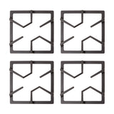 Estufa de Empotrar Haceb Cristal TA Negro 60x43cm 110 Voltios para Gas Propano con Cuatro Quemadores