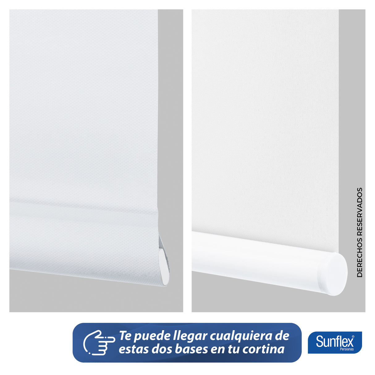 Cortina Blackout Blanco 220x230cm Enrollable Fondo Entero