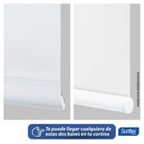 Cortina Blackout Blanco 220x230cm Enrollable Fondo Entero