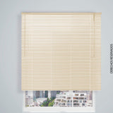 Persiana Horizontal Crema 100x140cm de Apertura Vertical con Soporte Propio