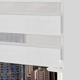 Cortina Roller Duo Elegance Blanco 150x170cm Enrollable de Rayas Apertura Vertical y con Sistema Propio