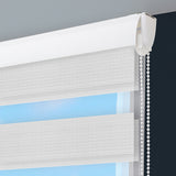 Cortina Roller Duo Elegance Blanco 170x170cm Enrollable de Rayas Apertura Vertical y con Sistema Propio