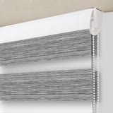 Cortina Roller Duo Elegance Gris 120x170cm Enrollable de Rayas Apertura Vertical y con Sistema Propio