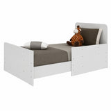 Cuna 3 en 1 Blanco 79x98cm para Colchón Infantil 60 X 130 Cm con Colchón y sin Cabecero