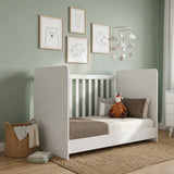 Cuna 3 en 1 Blanco 79x98cm para Colchón Infantil 60 X 130 Cm con Colchón y sin Cabecero