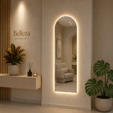 Espejo de Pared Led Verona 50x160cm de Arco Superior Luz Cálida