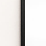 Espejo de Pared Led Negro 60x120cm Ovalado Luz Cálida con Marco En Madera