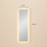 Espejo de Pared Led Parma 45x140cm Rectangular Luz Cálida