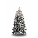Árbol de Navidad Nieve Piñas Blanco Nieve 120x210cm de Piso